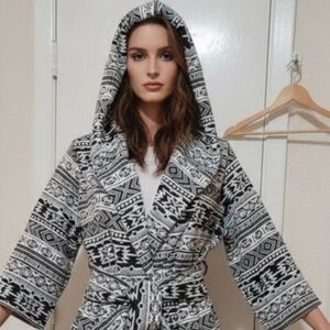 western Hoodie wrap retro vintage style